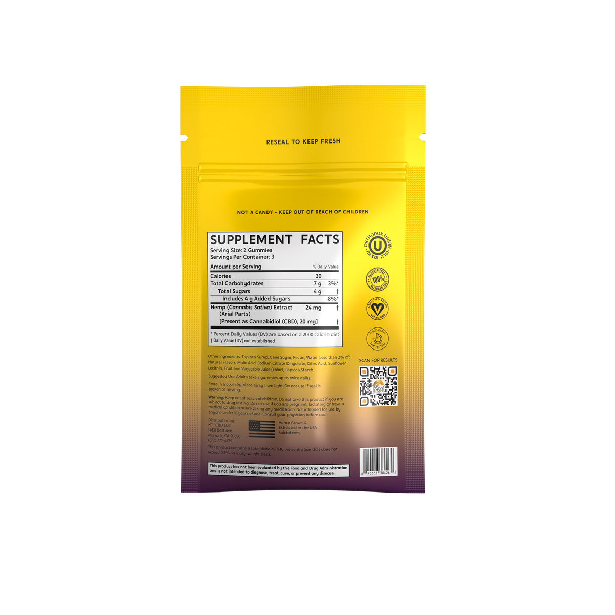 Broad Spectrum CBD Gummies by Koi CBD